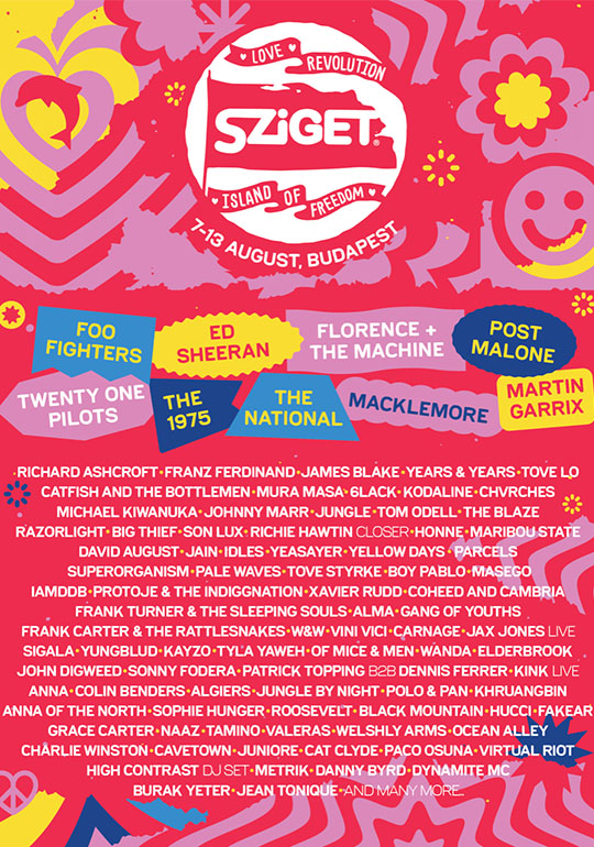 SZIGET2020 Program Objav LineUp Szigetu2020! Sziget Festival